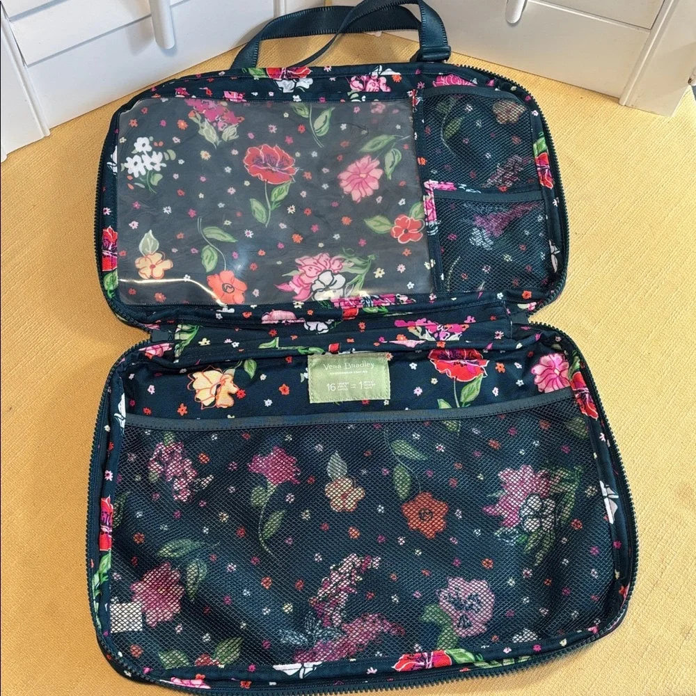 Vera Bradley ReActive Lighten Up Seat Organizer Hope Blooms Teal